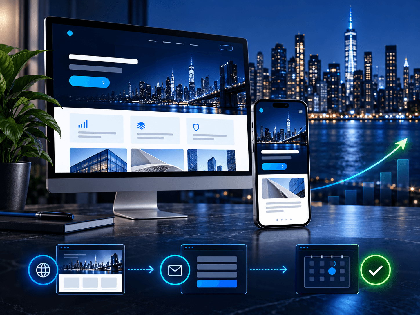 Custom AI agent coordinating communication, research and lead qualification.